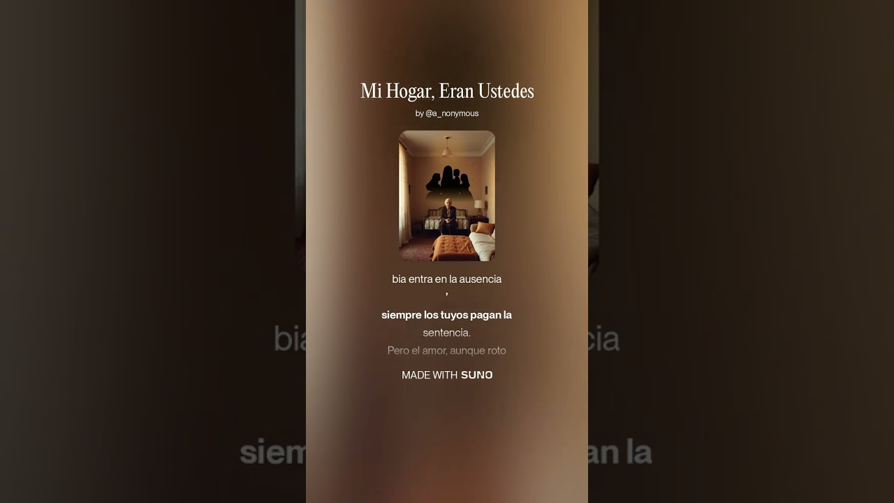 Mi Hogar, Eran Ustedes