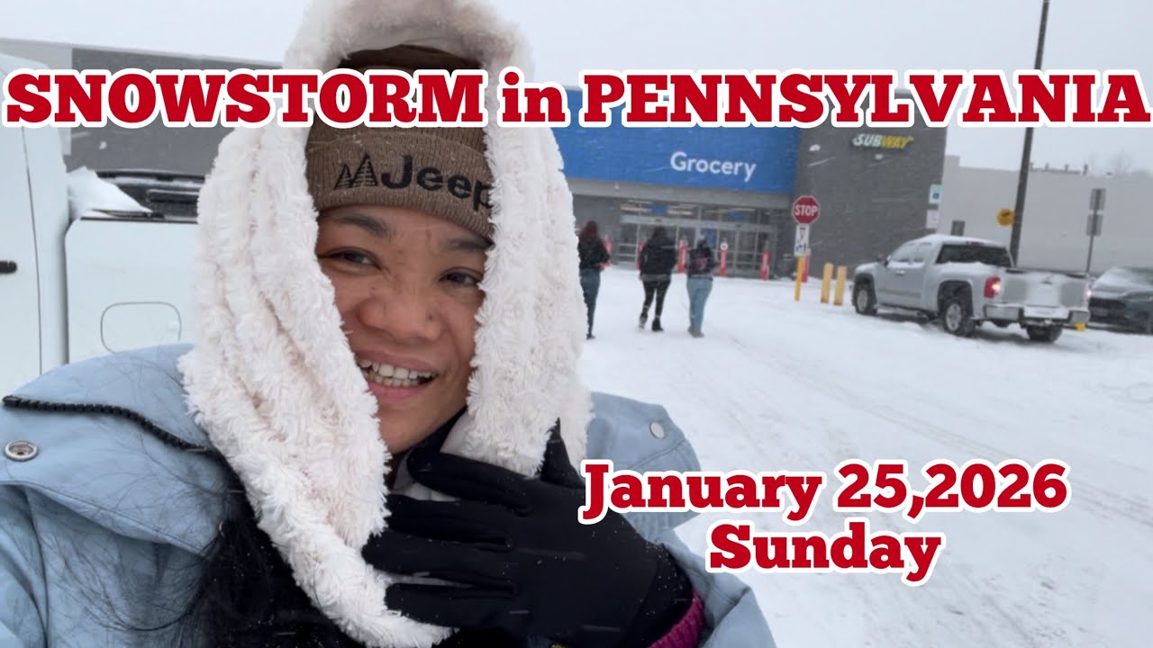 Snowstorm in our place/Maricel in PA USA