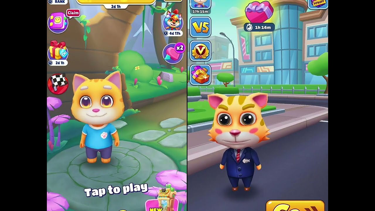 Cat Runner VS PET RUNNER Endless Run Levels Gameplay 