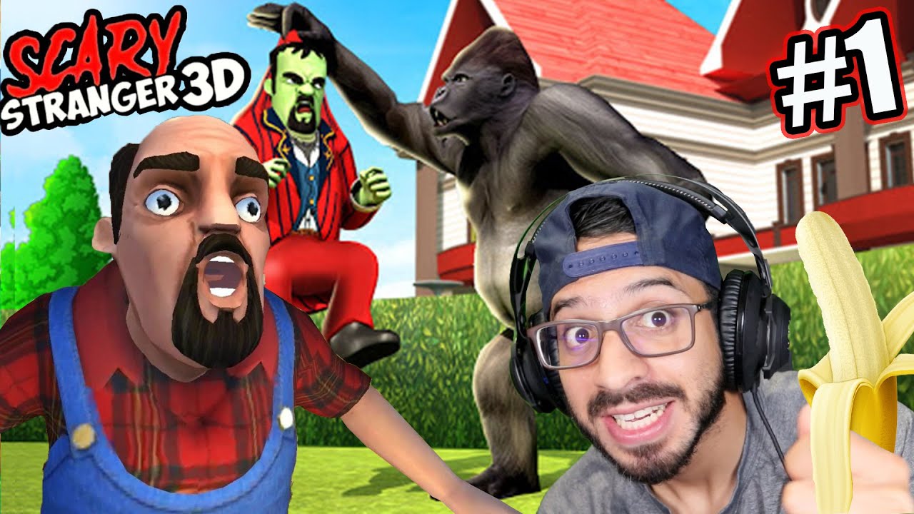 BROMAS EN LA CASA DE MI VECINO MALVADO |  Scary Stranger 3D Capitulo 1 | Juegos Luky