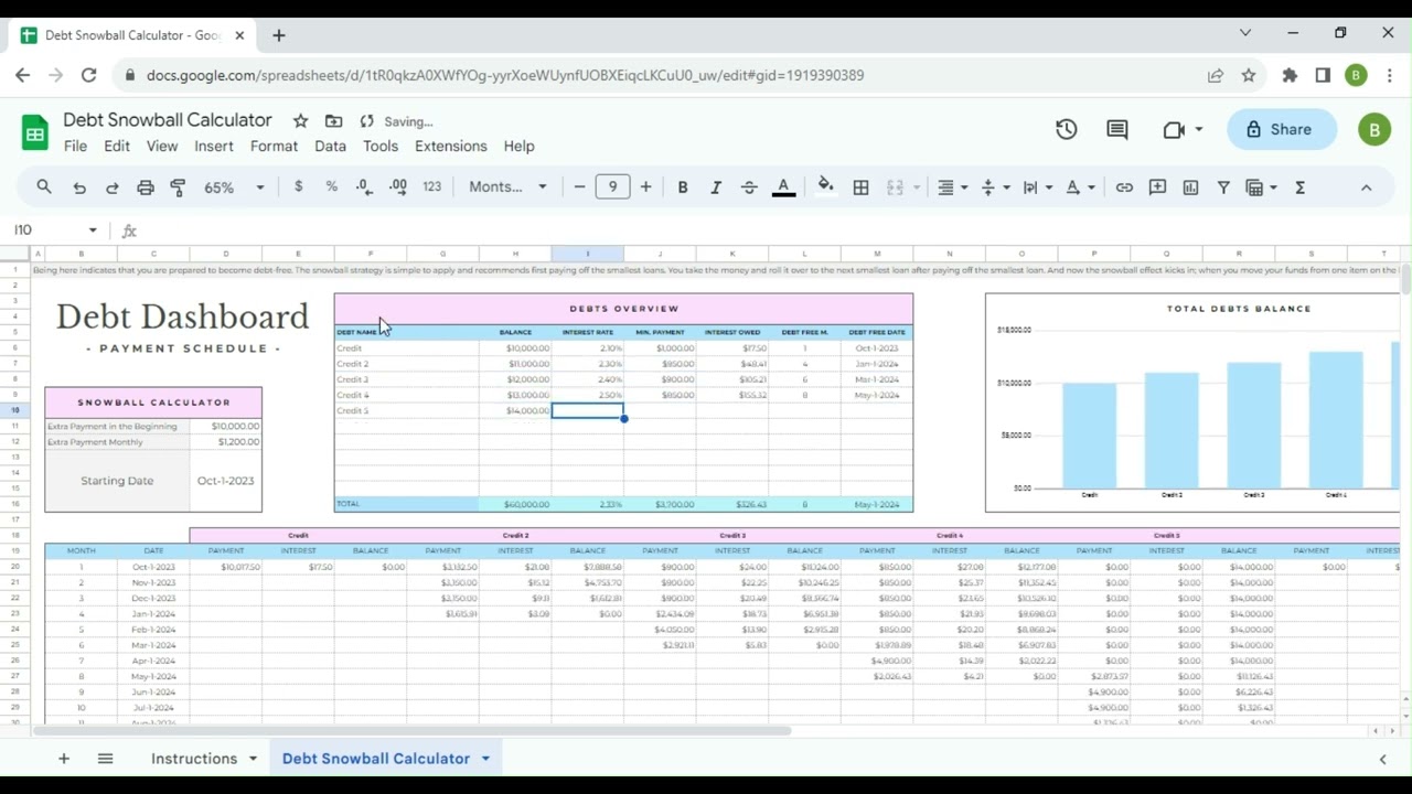 How to use Debt Snowball Calculator Spreadsheet - Step-by-step Instructions