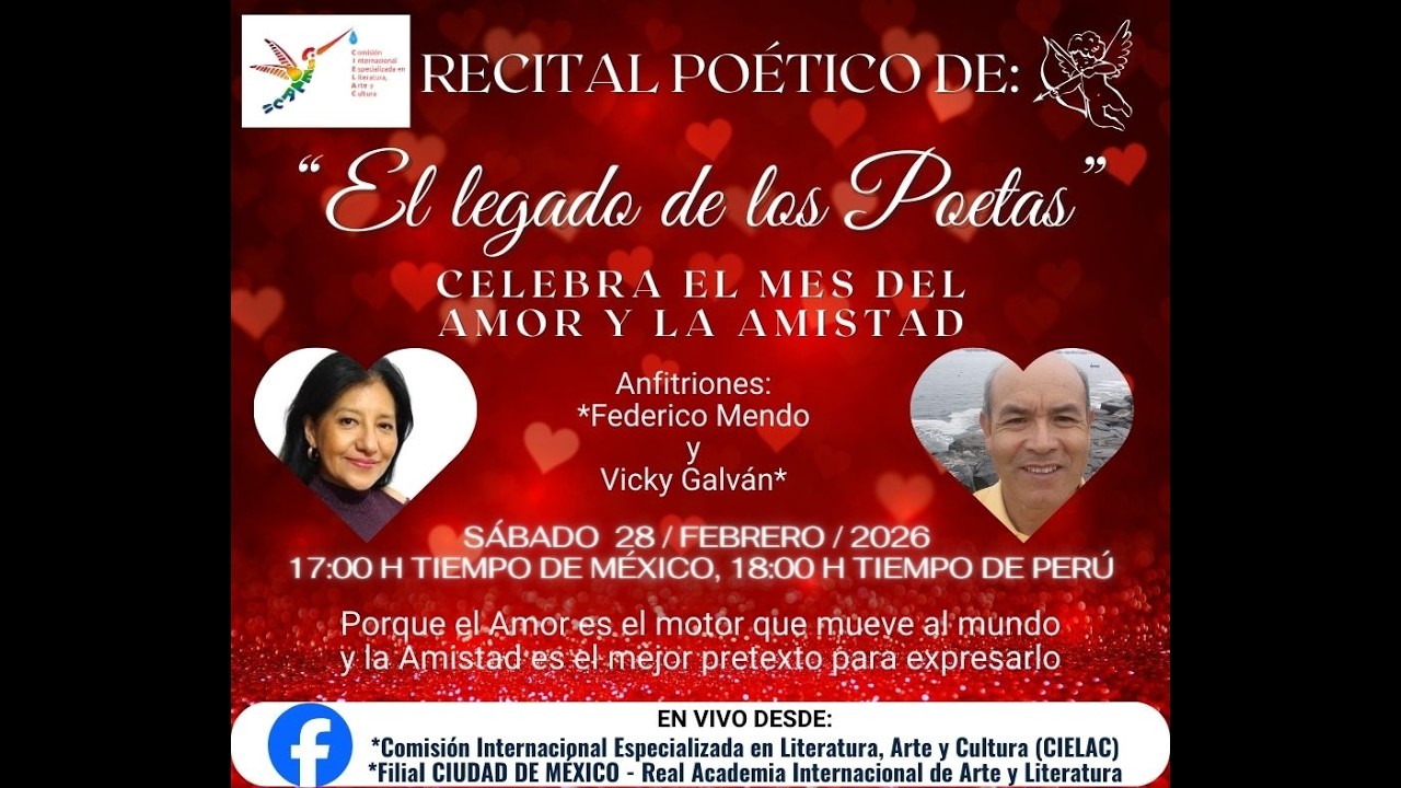 El Legado de poetas mes febrero 2026