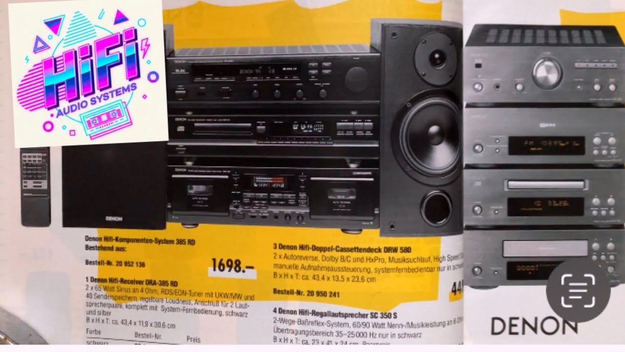 HiFi DENON Komponenten System 1995 Verstärker Dolby Surround CD Zeitreise 