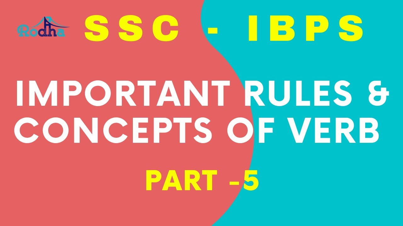 Important Rules and Concepts of Verb Part 5 | SSC IBPS English Grammer