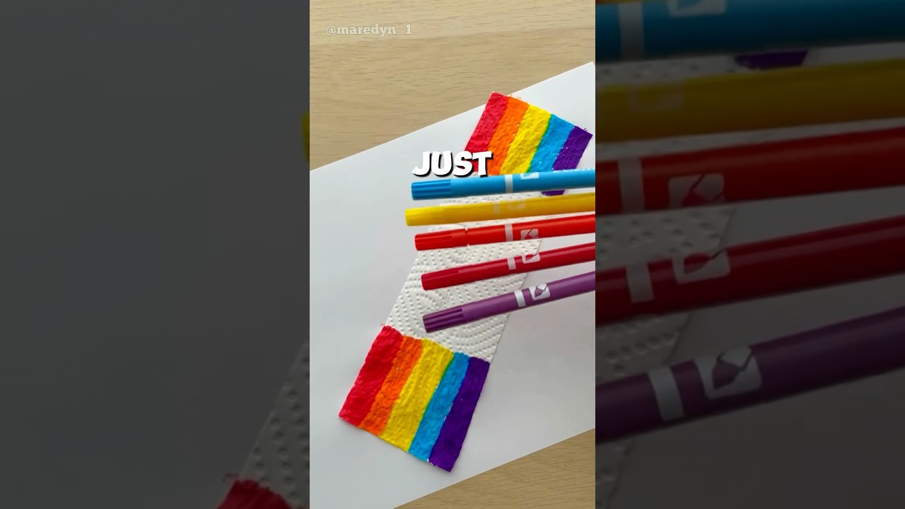 🌈✨ DIY Amazing Rainbow Art &ndash; So Colorful & Fun! 😍🎨