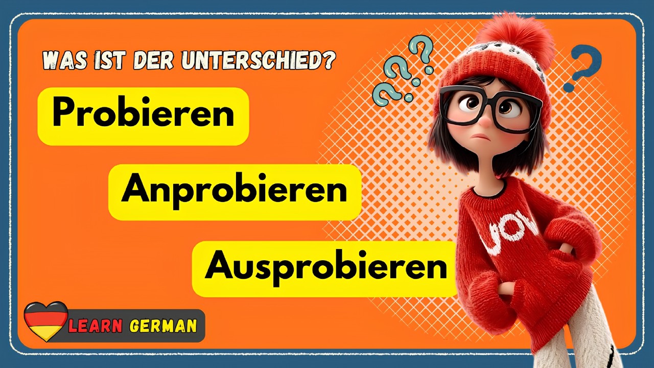 Viele machen diesen Fehler! 😅 Der Unterschied zwischen probieren, anprobieren und ausprobieren