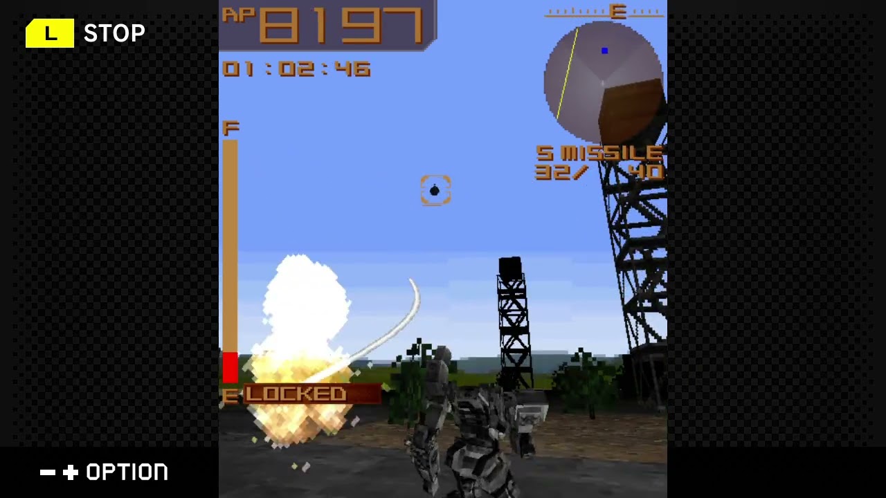 ARMORED CORE MOBILE 3　05[追撃阻止]　補足　01:00に同時２ヶ所に出現するヘリ４機の処理　[詳細はテキスト欄]