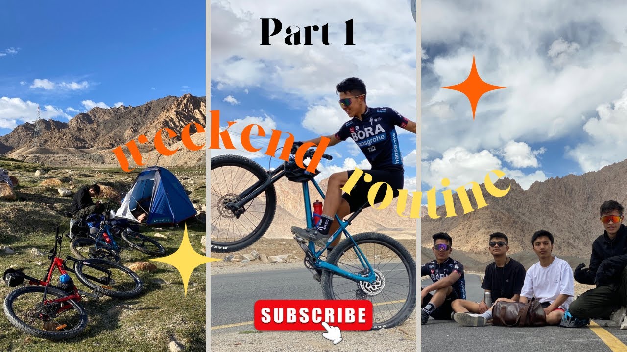 Ride to alchi || LADAKH|| || CAMPING || || CYCLING || || weekend ||⛺️💨✅