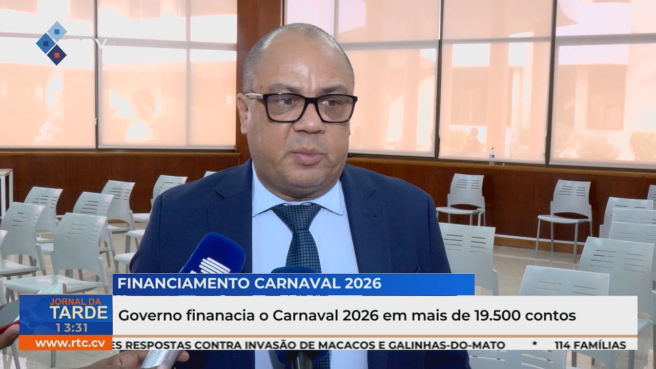 Governo financia o Carnaval 2026 em mais de 19.500 contos