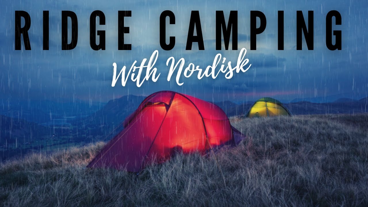 Wild Camping on a Lake District Mountain Ridge with bad weather in the Nordisk Halland 2LW Tent