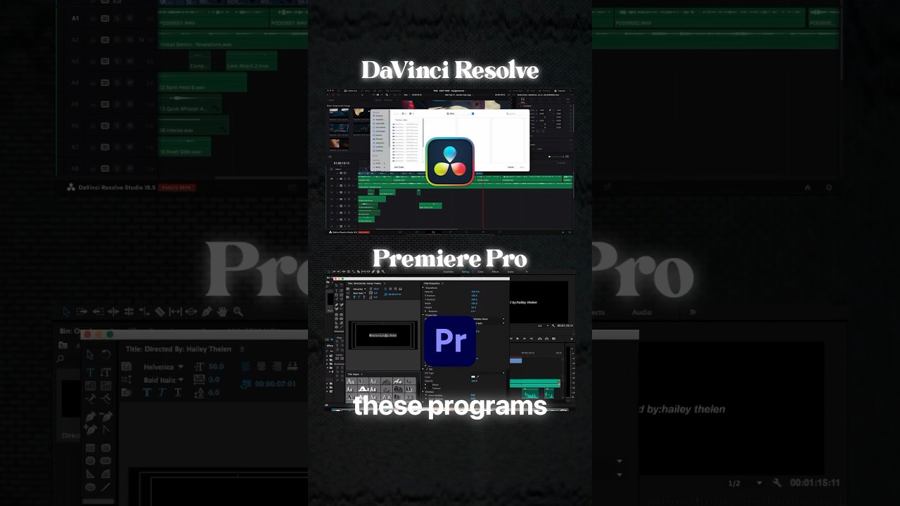 What&rsquo;s Better DaVinci Resolve or Premiere Pro?
