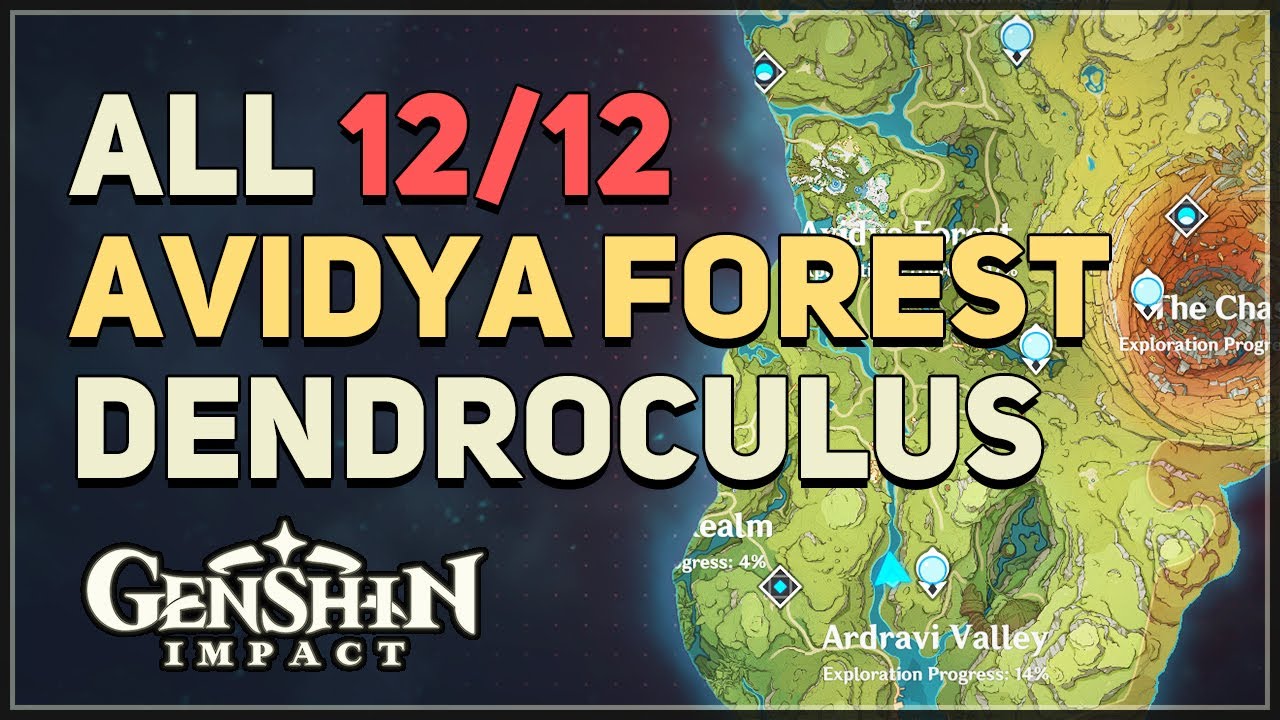 All Avidya Forest Dendroculus Locations Genshin Impact