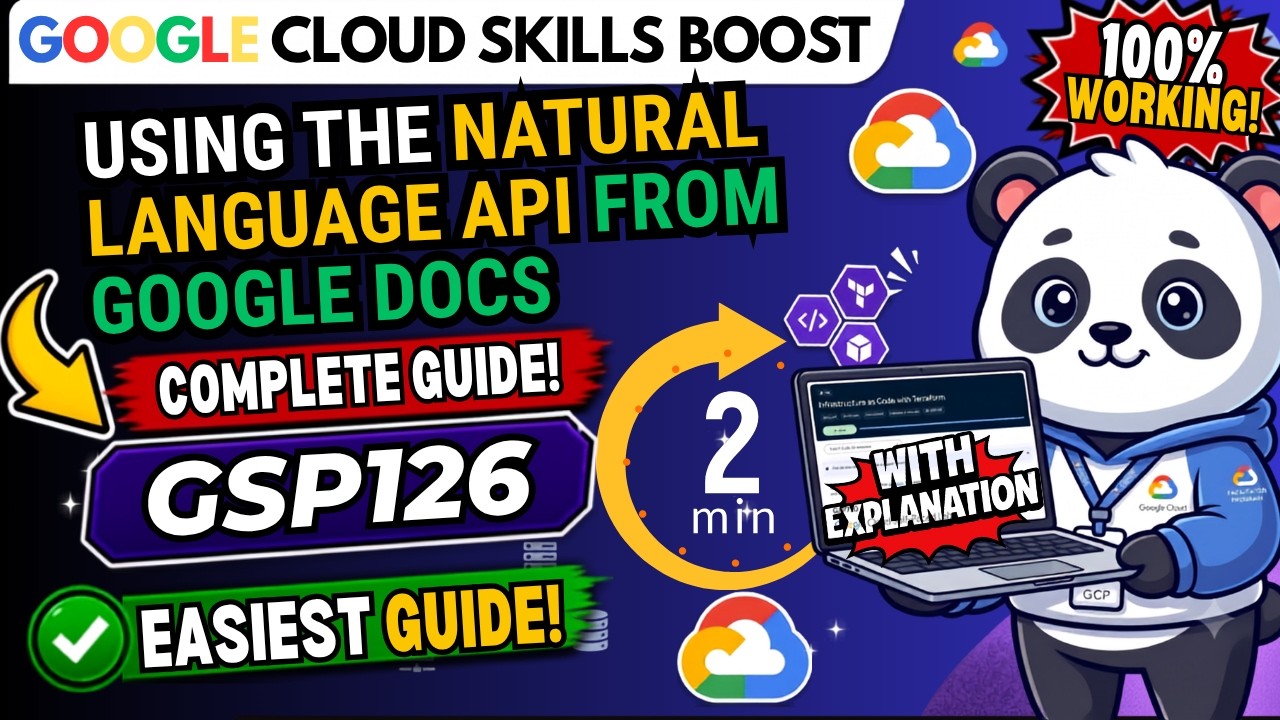 Using the Natural Language API from Google Docs #GSP126 #qwiklabsarcade2026