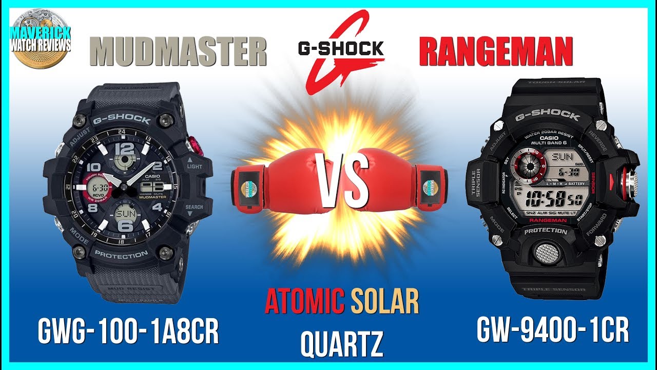 Смотрите бокс II! | G-Shock Mudmaster GWG-100-1A8CR против Rangeman GW-9400-1CR: распаковка и обз...