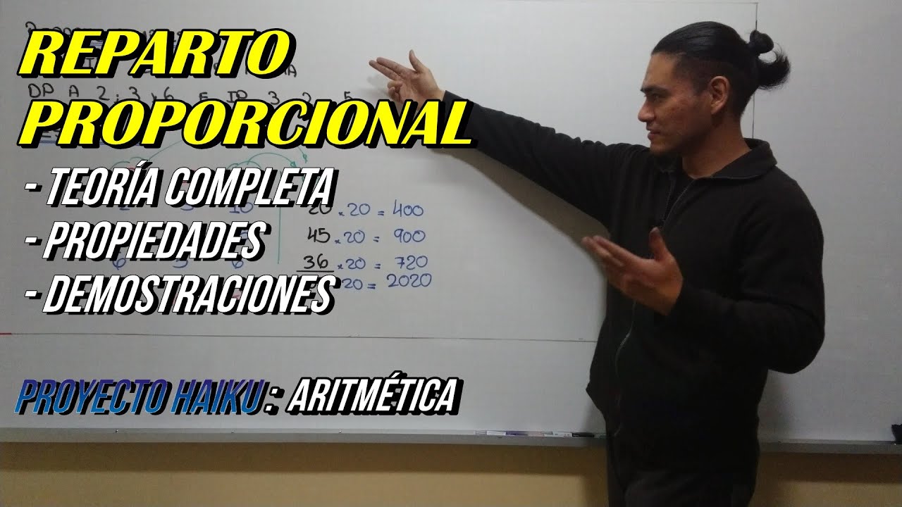 REPARTO PROPORCIONAL | TEORÍA COMPLETA