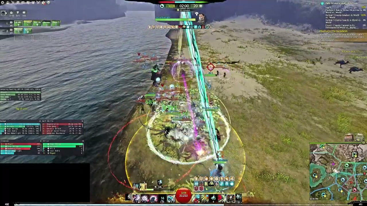 GW2 WvW | [rL] A Couple Outnumbered Clips 7vX (Heal Vindi & Specter PoV)