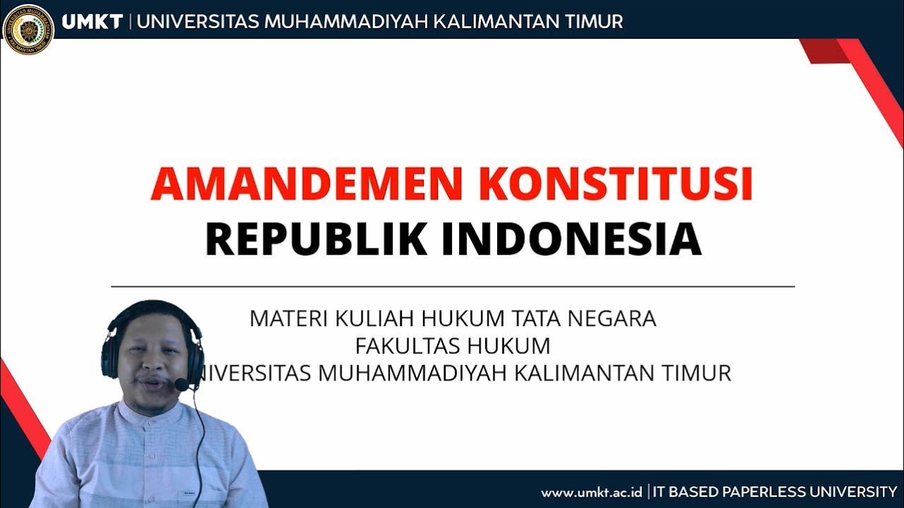 Hukum Tata Negara: Amandemen Konstitusi Republik Indonesia