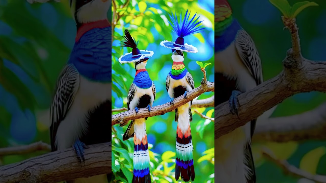 Beautiful Lovebirds in Nature ❤️ | May All Be Happy | Cute Bird Couple Video 🐦 #shorts