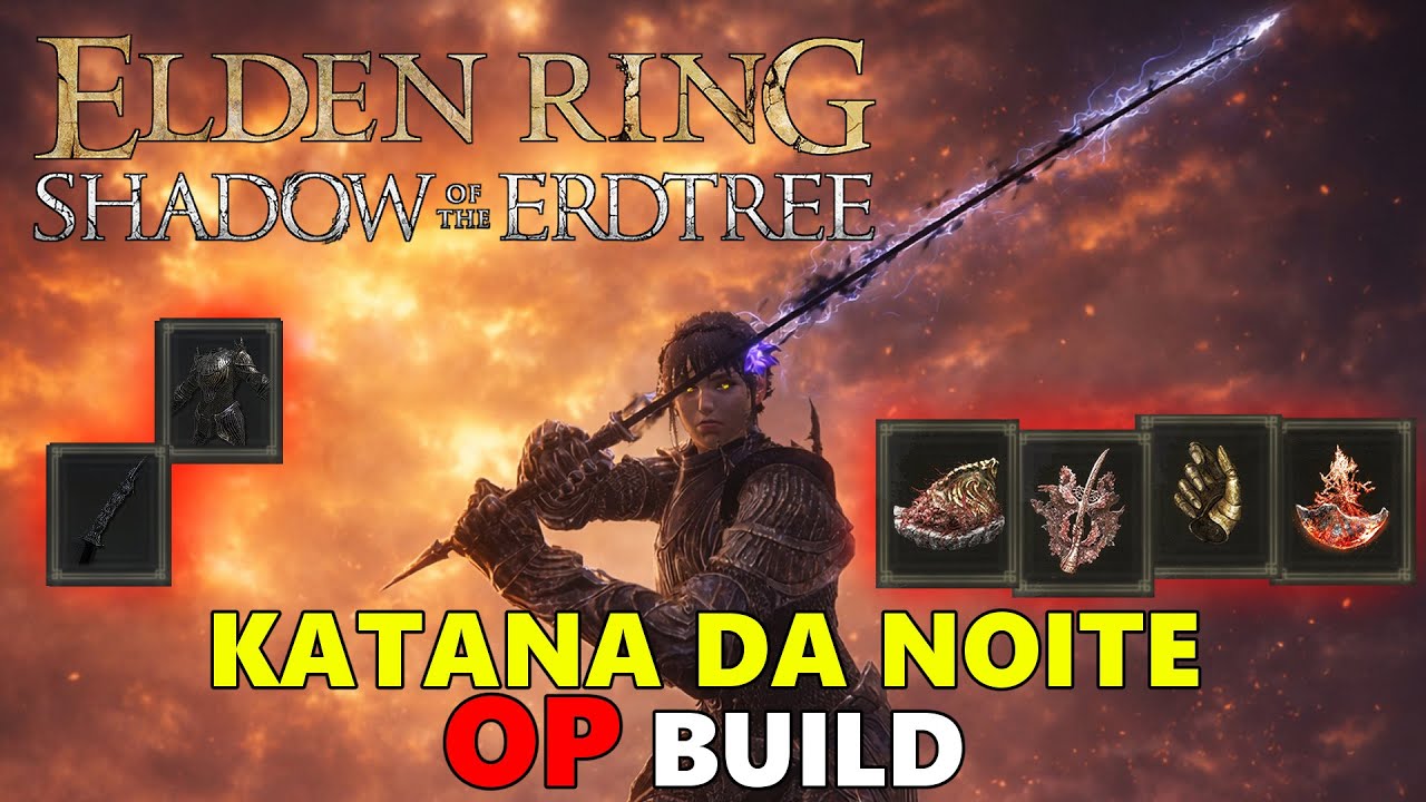 ELDEN RING COM A BUILD MAIS OP DA KATANA DA NOITE