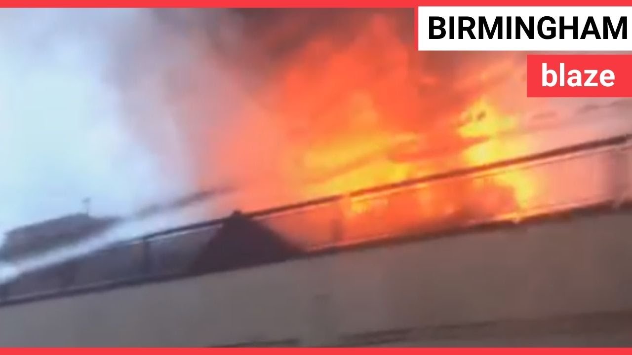 Restaurant fire captured on camera in Birmingham | SWNS