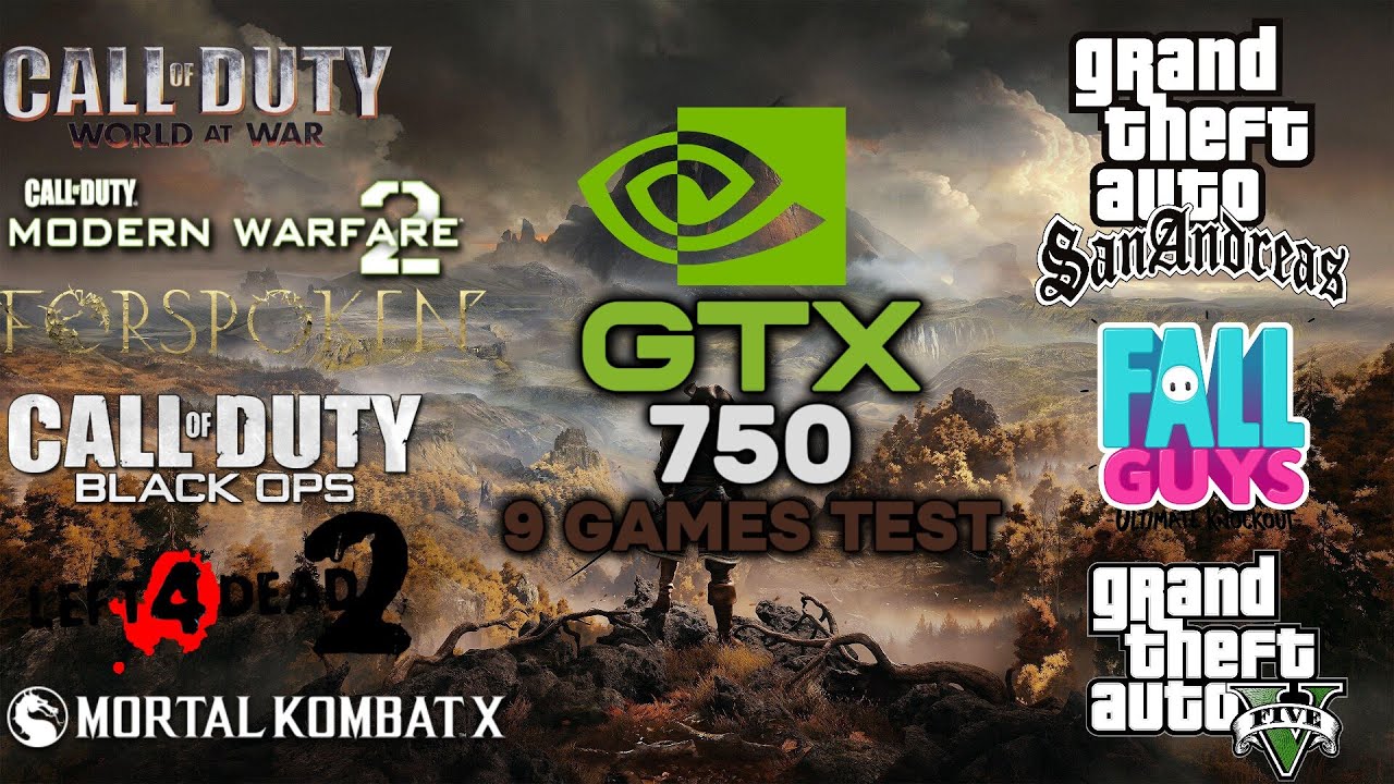 GTX 750 + Intel i5 3470 | 9  Games Test in 2023 - 1080P High
