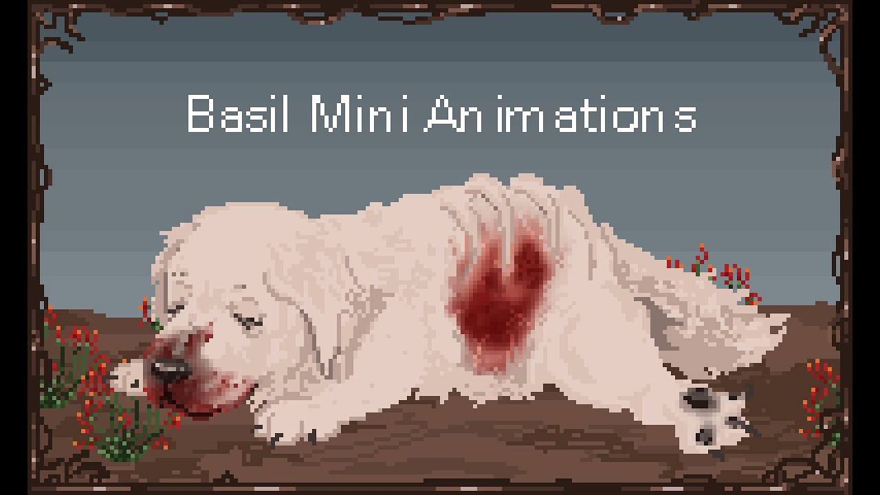 Basil [mutated] - walk.fall.sleep.idle animation [indie horror game]