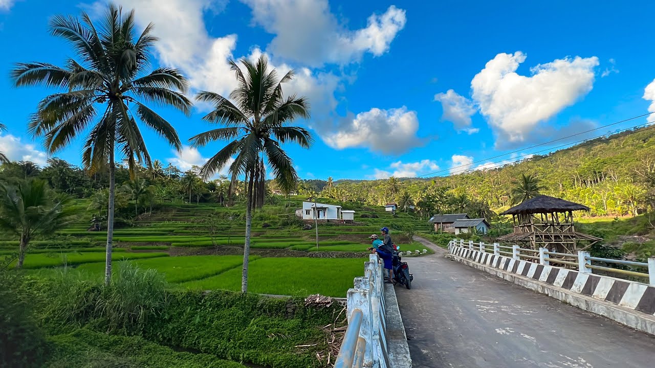 SUMPAH INDAH! Pemandangan Alam Garut Selatan-Cikelet, Suasana Pedesaan Jawa Barat Suling Sunda Merdu