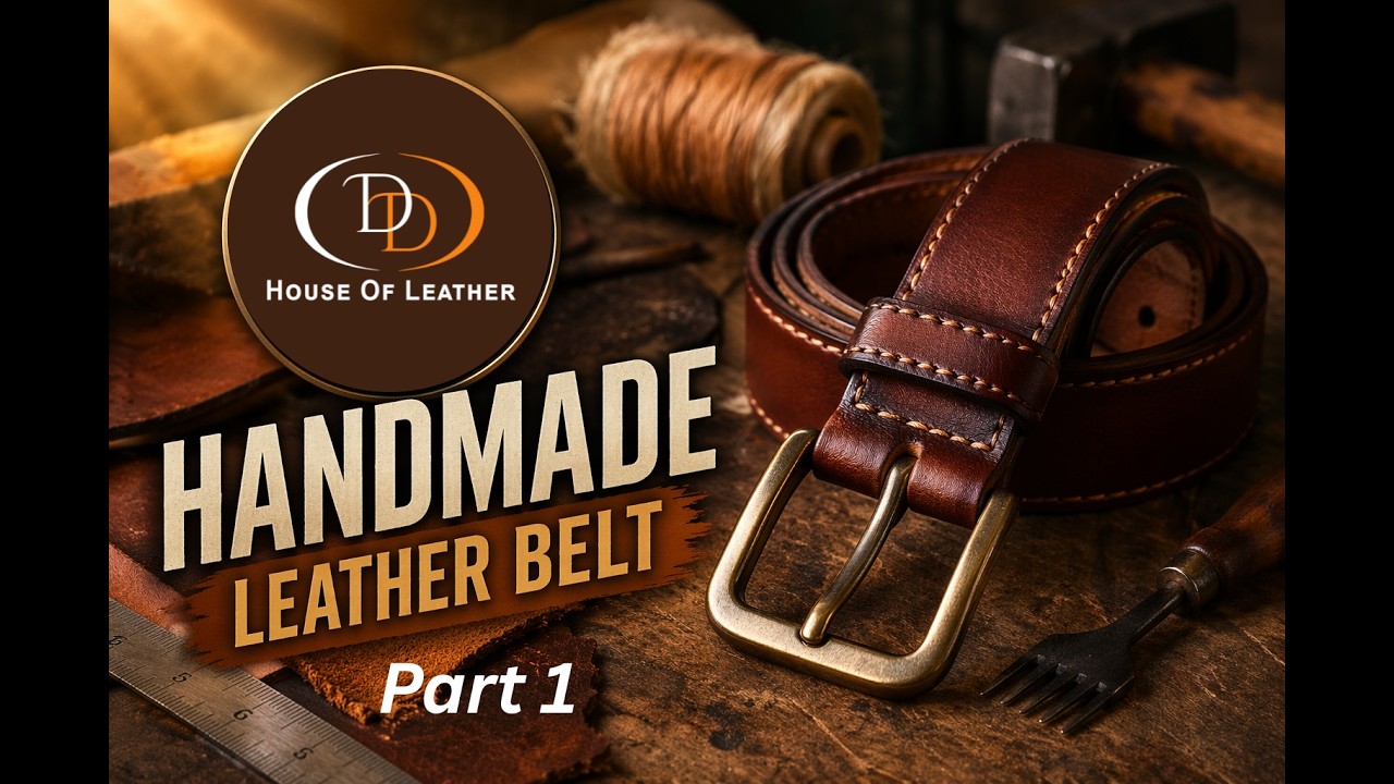 Amazing Leather Crafting Skill | Handmade Belt Step by Step