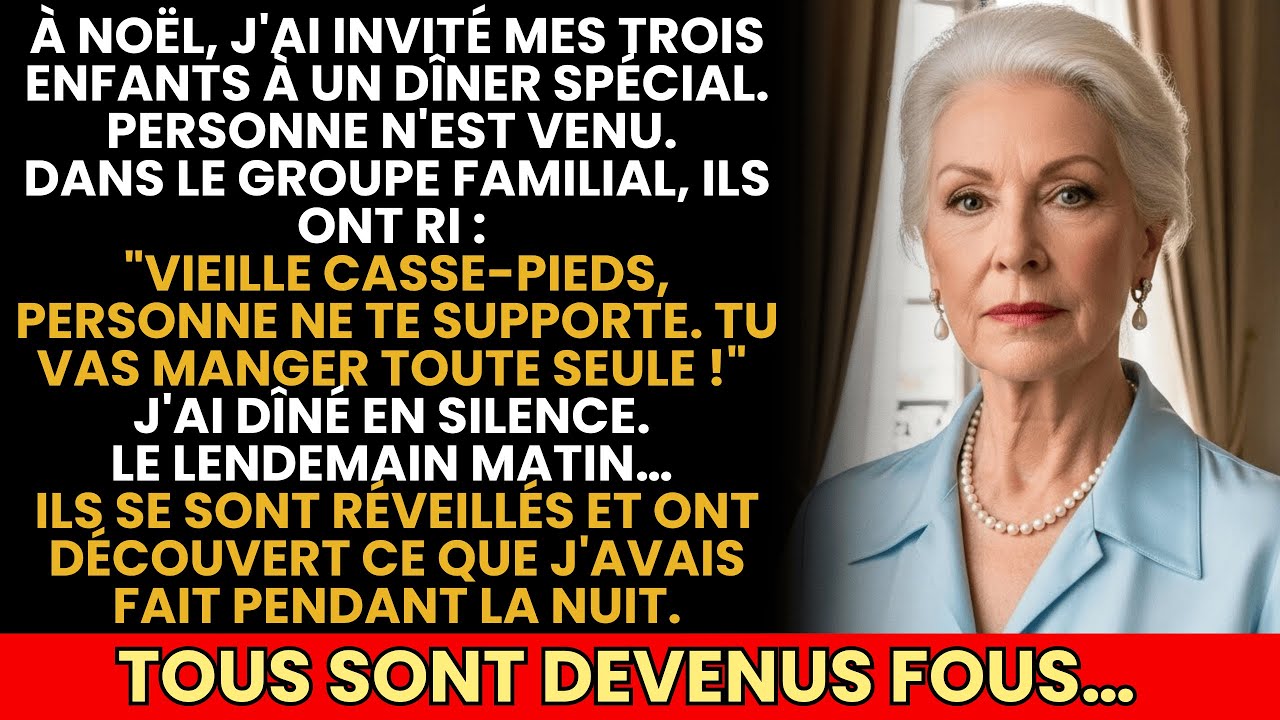 « Vieille Casse-Pieds, Mange Toute Seule », Ont Dit Mes Enfants — Ce Que J’ai Fait Les A Détruits…