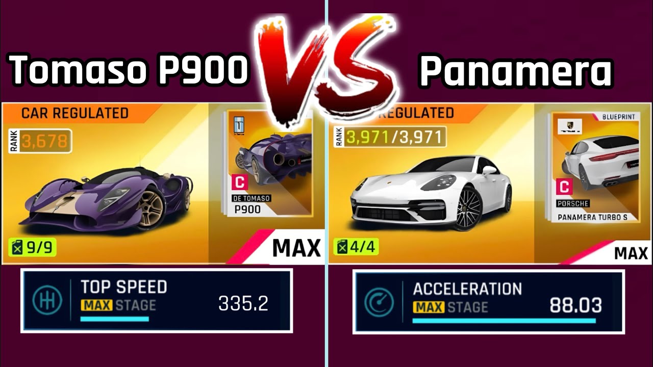 WHICH ONE IS BETTER ?! | Asphalt 9 De Tomaso P900 VS Porsche Panamera