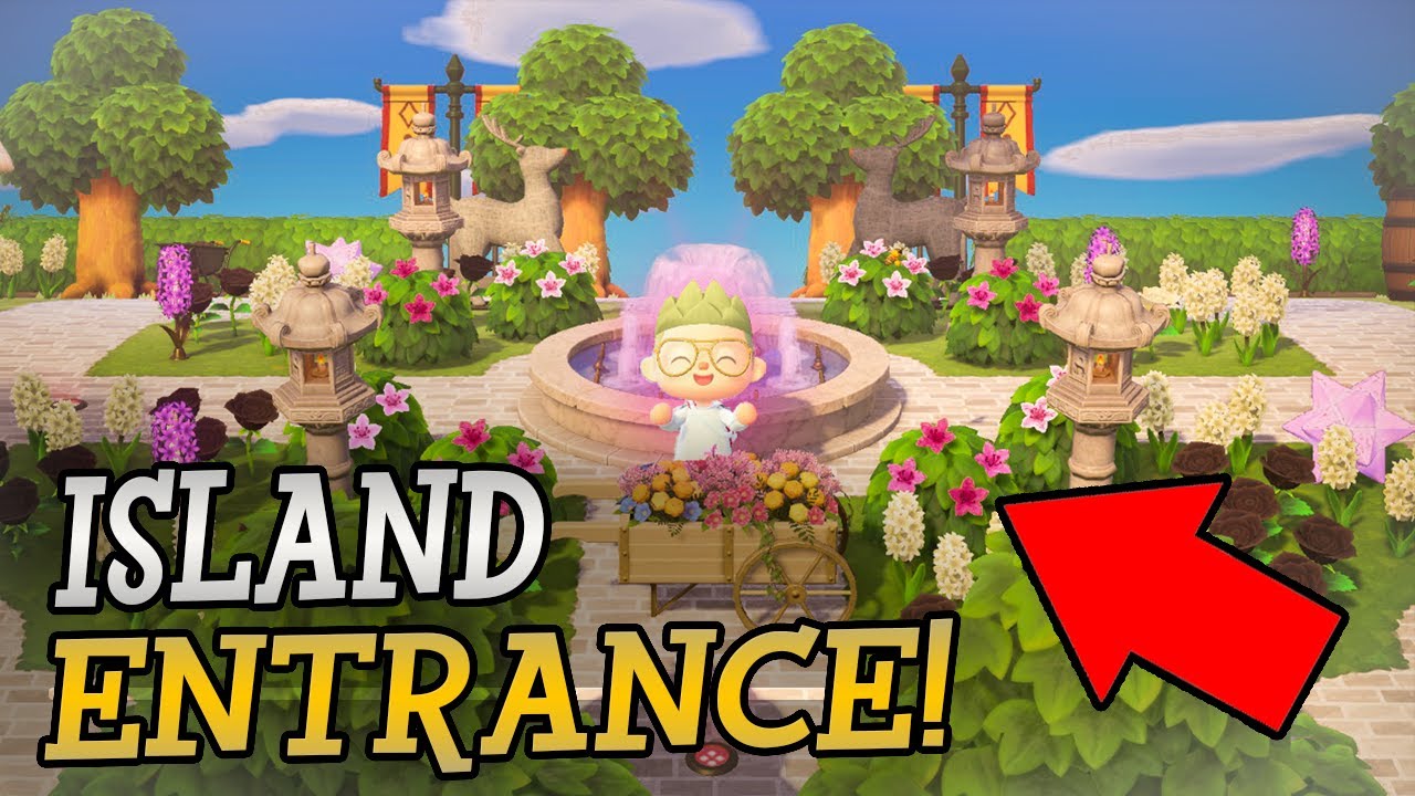 How To Build an AWESOME ISLAND ENTRANCE // Let's Build #1 | Animal Crossing New Horizons Speed Build
