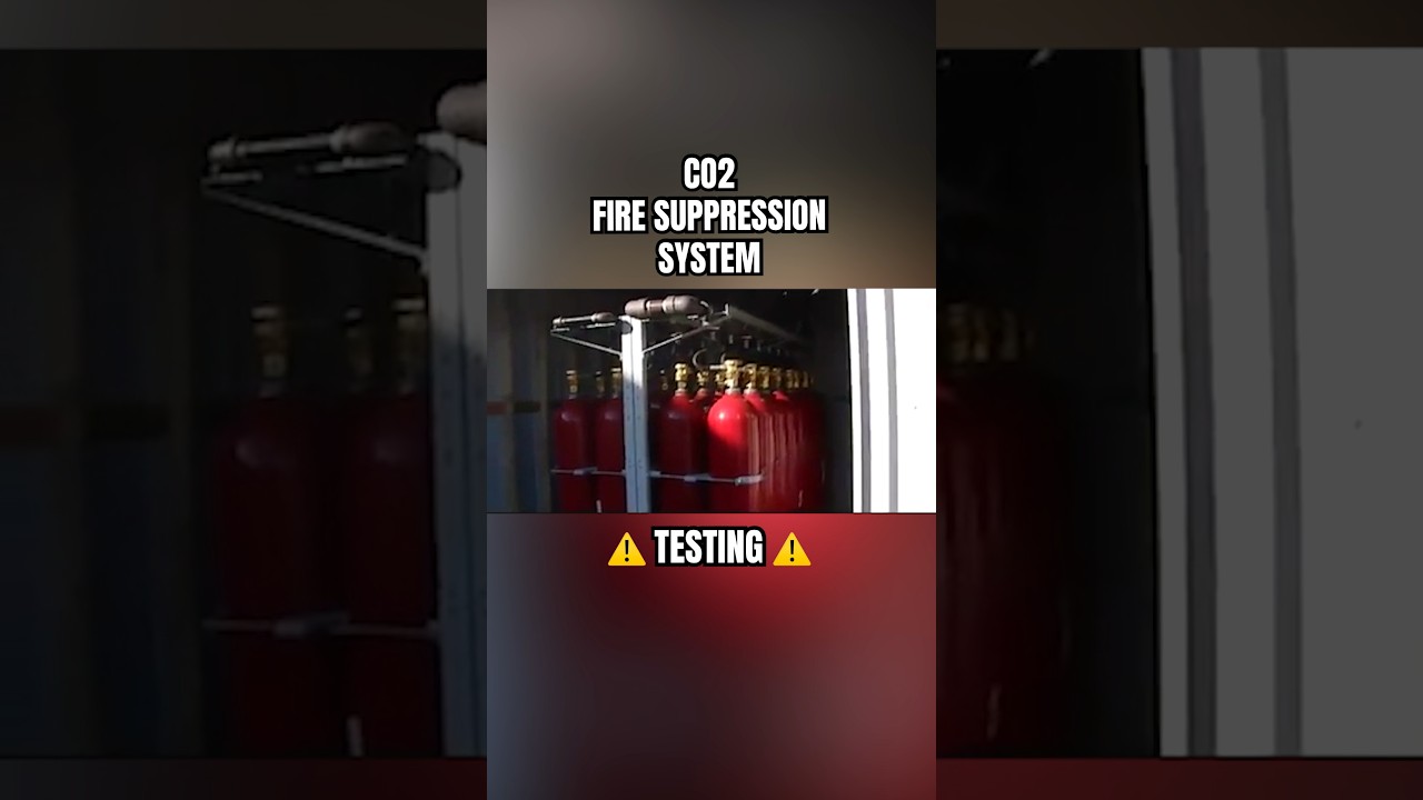 CO2 Fire Suppression System Test #shorts