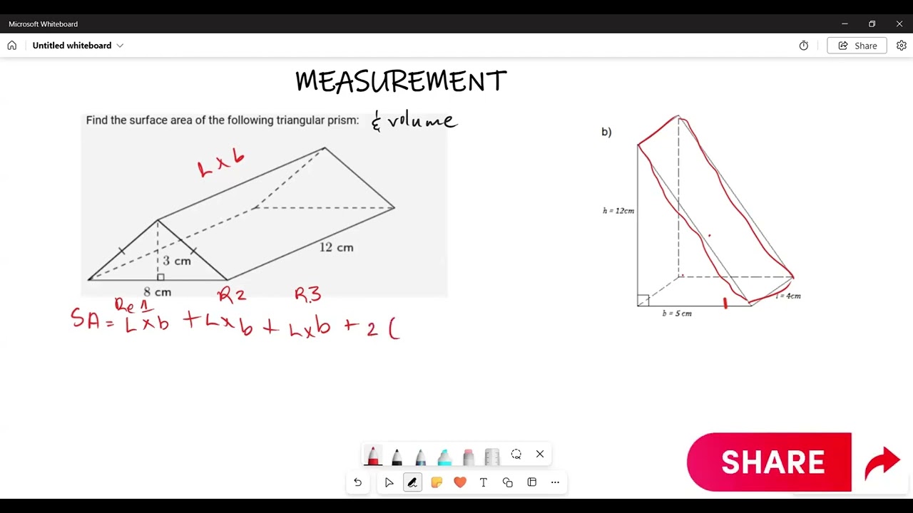 MEASUREMENT GRADE 10 |TRIANGULAR PRISM
