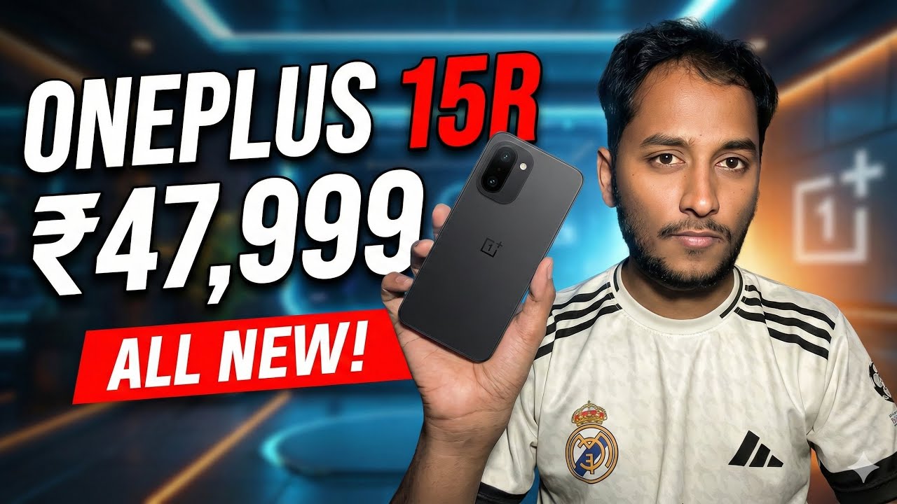 OnePlus 15R Launched at ₹47,999 🔥 Snapdragon 8 Gen 5 | Full Specs, Camera & Battery!
