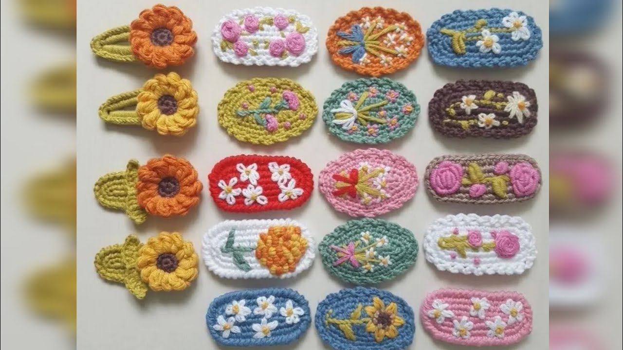 70+ Amazing Crochet Hair Accessories Ideas #crochet #crochethairclip #ideas #design #crochetdesign