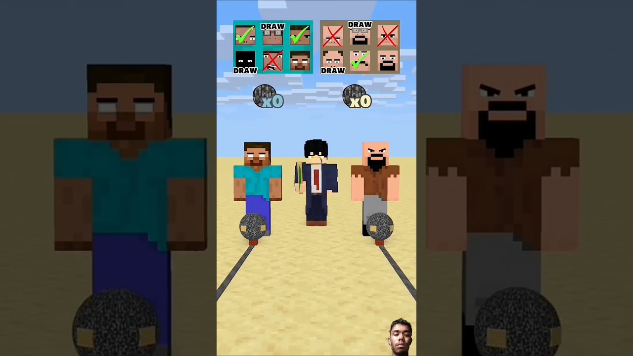 HELP Herobrine To Power Up And Win The Most Kick Bedrock #friendship #shorts #trending #anime