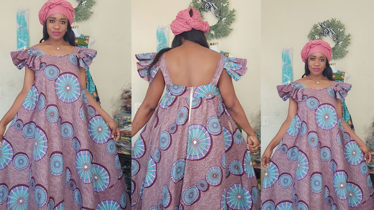 comment couper et coudre cette belle robe tres facile #couture #dress #tutorial #debutante #africaco