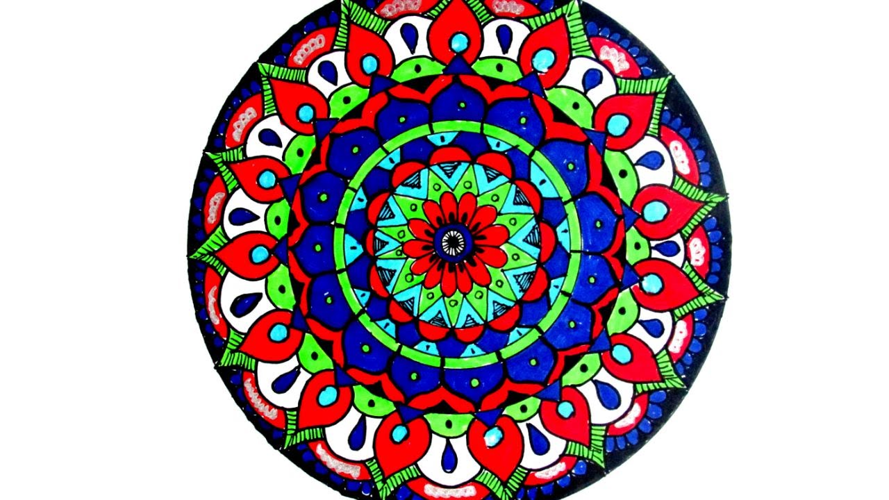 HOW TO DRAW MANDALA//MANDALA WEEK//DAY-1//TUTORIAL