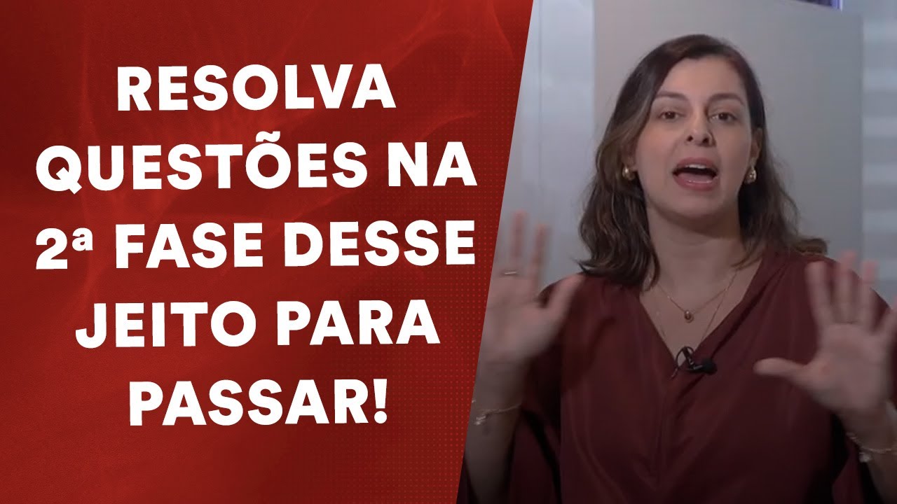 M&eacute;todo infal&iacute;vel para as quest&otilde;es da 2&ordf; fase da OAB!