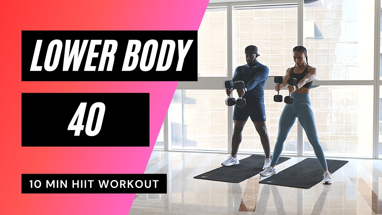 10 MIN LEG WORKOUT AT HOME // HIIT | MrandMrsMuscle