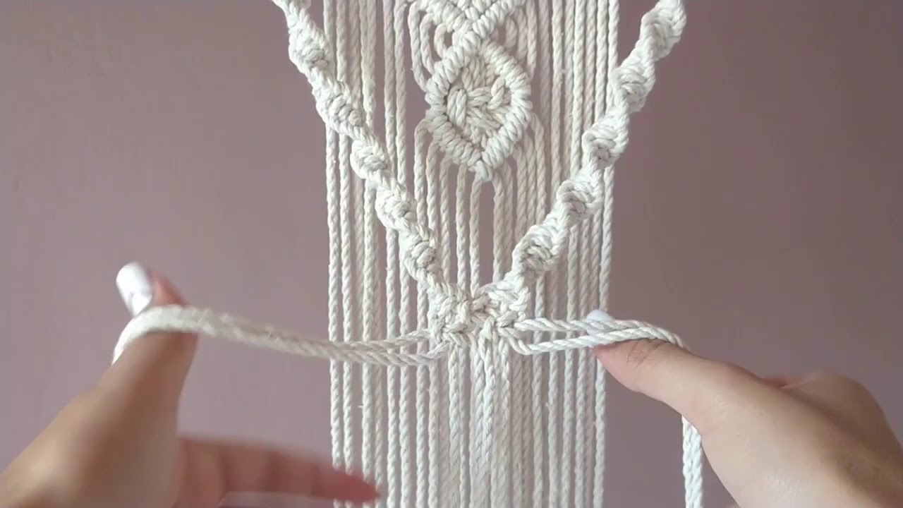 TAPIZ  DECORATIVO EN MACRAMÉ | PARTE 3 🌺
