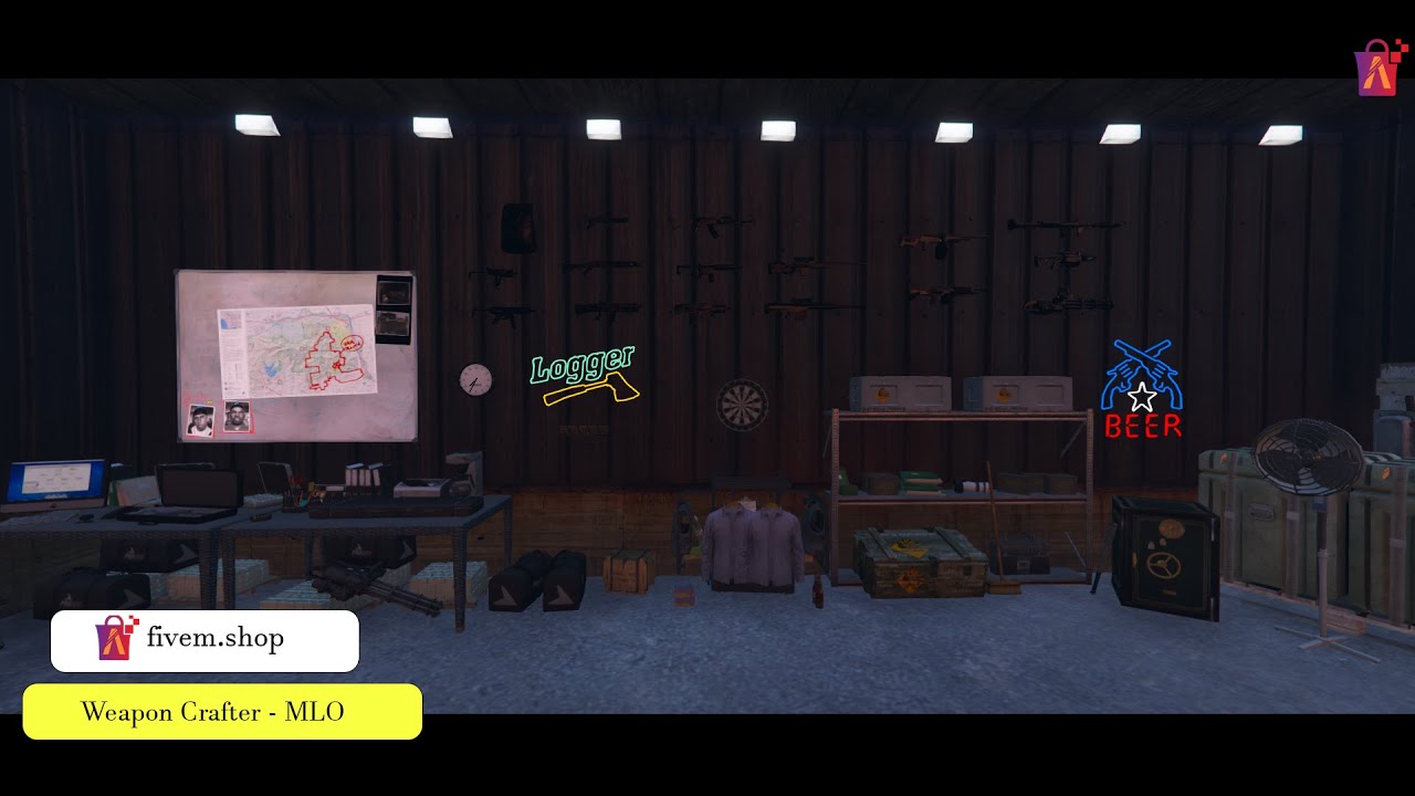 FiveM Crafting Location | FiveM Gun Crafting #fivem #gun