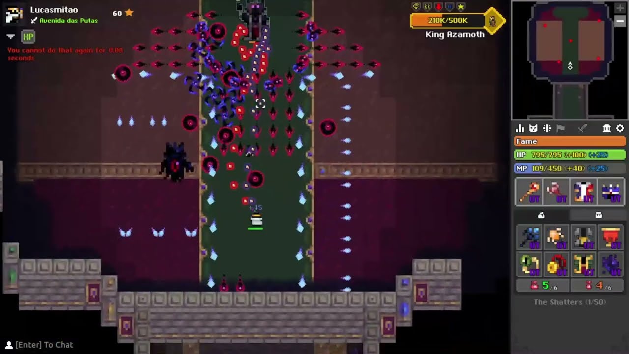(RotMG) King Azamoth 4 hits solo