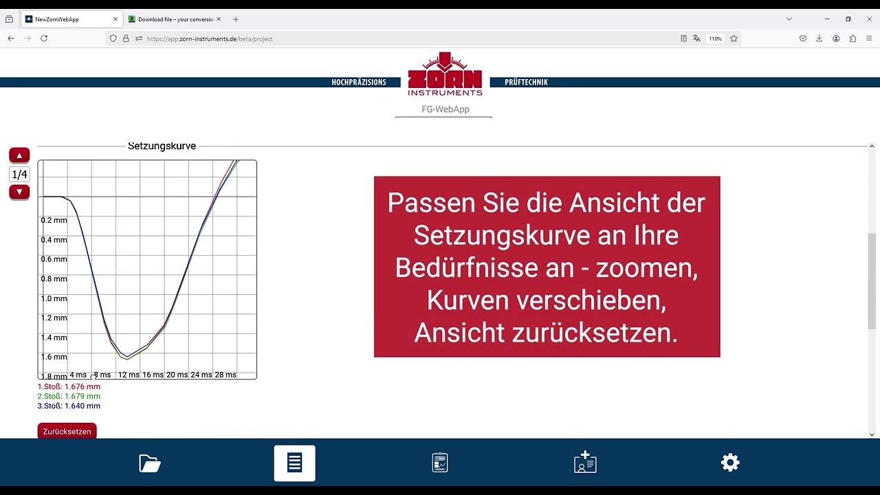 03 ZORN FG WebApp : Messdaten einladen und ansehen