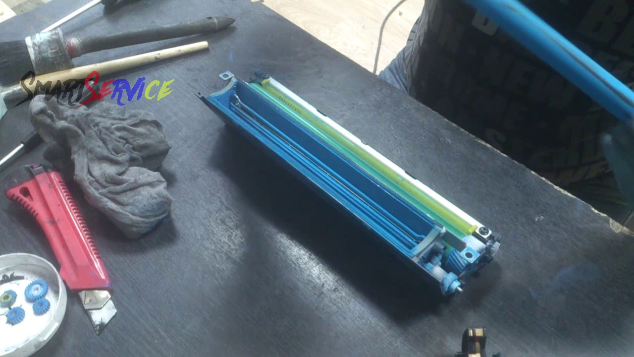OKI C 610/710 Ремонт узла фотобарабана (Drum unit disassembly)
