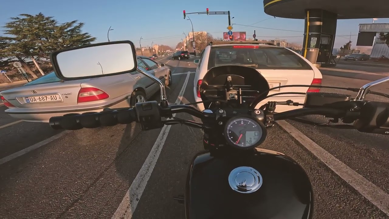 Yamaha Bolt 950 Tbilisi Cold Winter Morning Ride | Pure Engine Sound