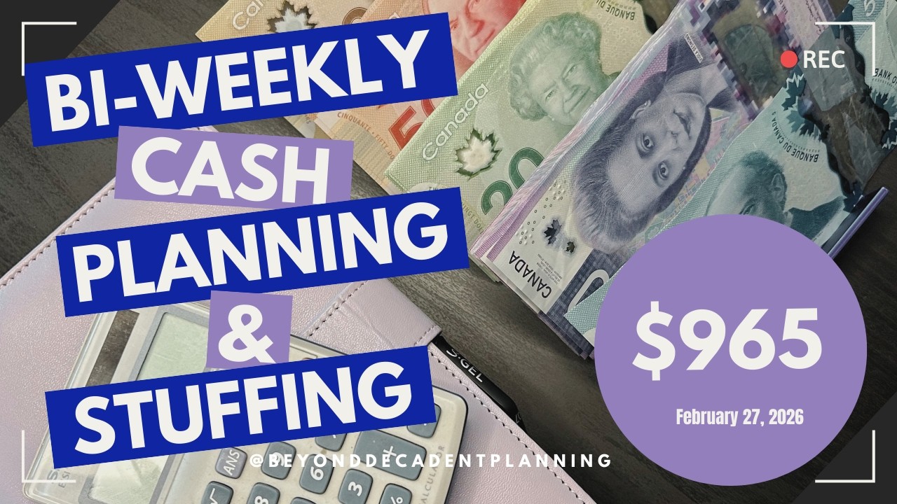 Cash Planning & Stuffing $965 | Feb 27, 2026 | Budgeting | Cash Envelope System