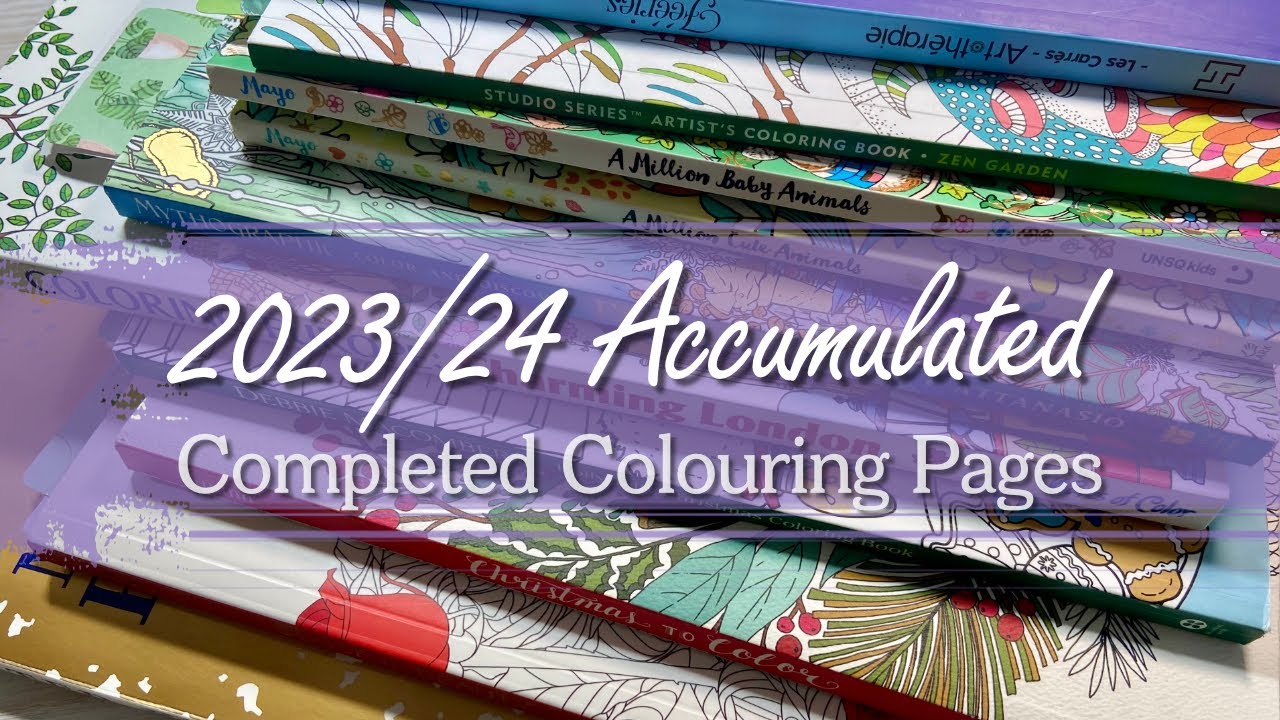 Accumulated Completed Adult Colouring Pages / Adult Colouring