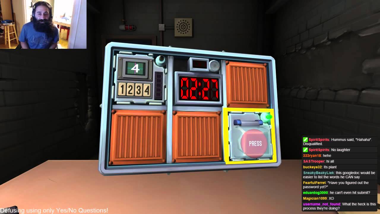 Yes/No Question Challenge for Keep Talking and Nobody Explodes