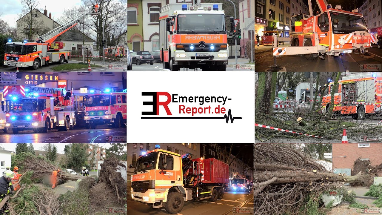 Orkan Friederike: -[659 STURMEINSÄTZE IN DÜSSELDORF] - Feuerwehr mit 369 Kräften im Dauereinsatz -
